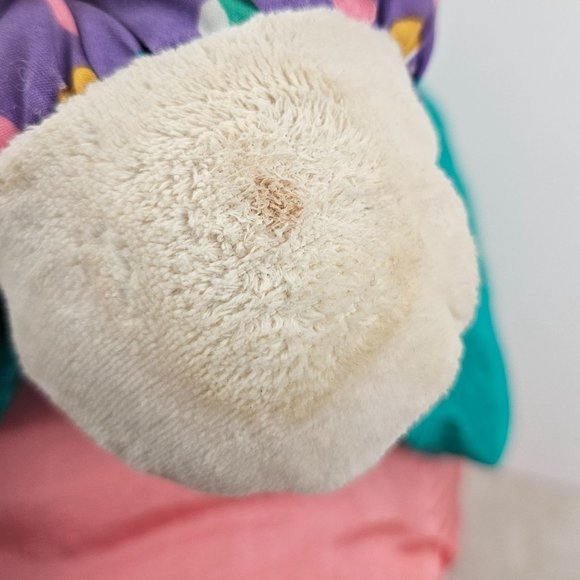 International Silver Bunny Rabbit Plush Parachute Easter Vintage Plastic Eyes - Picture 8 of 9